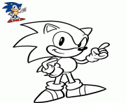 Coloriage sonic le herisson facile